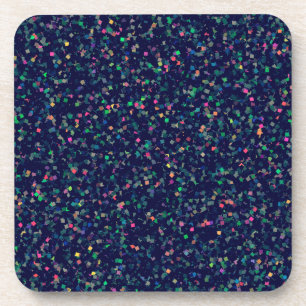 Porta-copo Confetti de brilho multicores