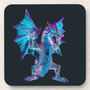 Porta-copo Conjunto 6 do Dragão de Brasa Azul Etéreo Inspirad