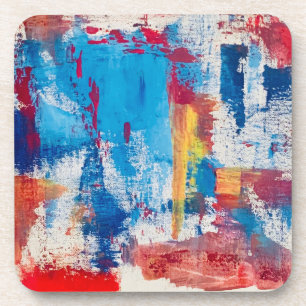 Porta-copo Conjunto de 6 Pedras para Copos de Arte Abstrata