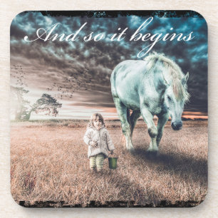 Porta-copo Conjunto de 6 Portas copos com Cavalo