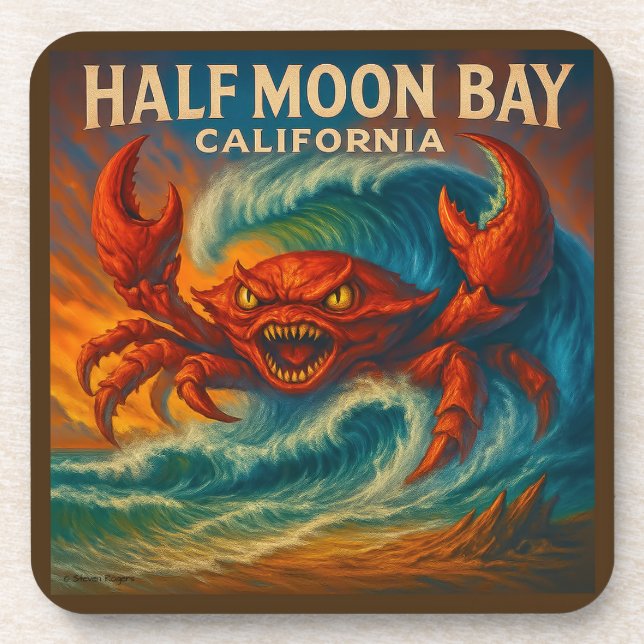 PORTA-COPO CONJUNTO DE 6 POSAVASOS HALF MOON BAY, CALIFÓRNIA. (Frente)