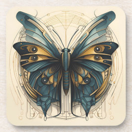 Porta-copo Conjunto de Apoio de Borboleta Art Deco