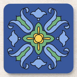 Porta-copo Conjunto de Azulejos da ilha catalã Vintage 1930s