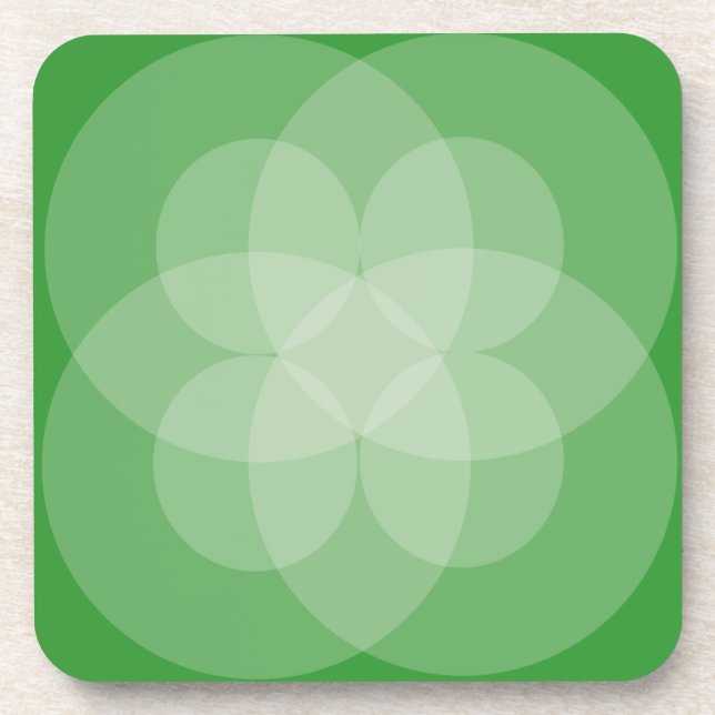 Porta-copo Conjunto de portas copos - Círculos de Interseção (Frente)