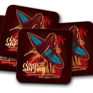 Porta-copo Conjunto de Portas copos da Surfer Girl   Conjunto