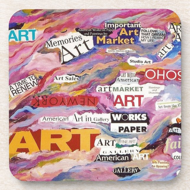 Porta-copo Conjunto de portas copos de arte (Frente)