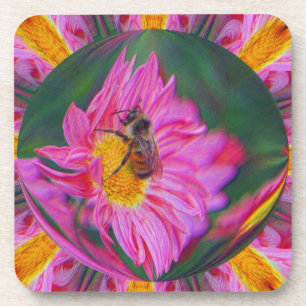 Porta-copo Conjunto de Portas copos de Arte Floral Abstrato a
