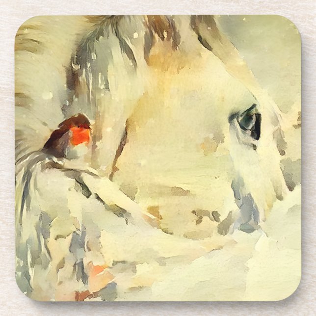 Porta-copo Conjunto de portas copos de Cavalos 6 (Frente)