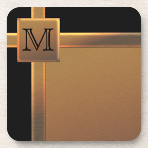 Porta-copo Conjunto de Portas copos de cobre preto e FAUX, mo