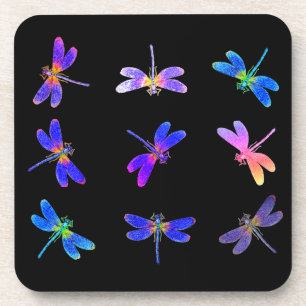 Porta-copo Conjunto de Portas copos de Dragonflies Coloridos 