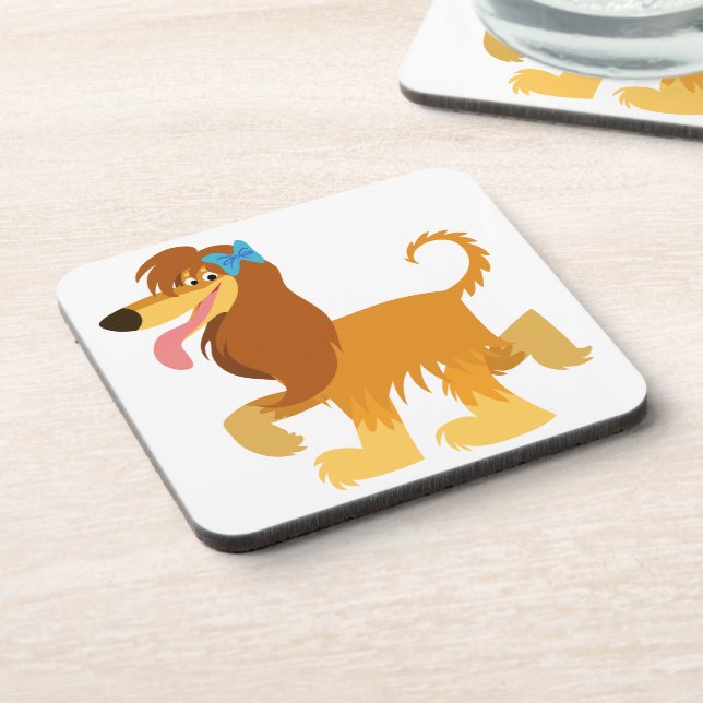 Porta-copo Conjunto de Portas copos de Hound Afegão de Cartoo (Left Side)