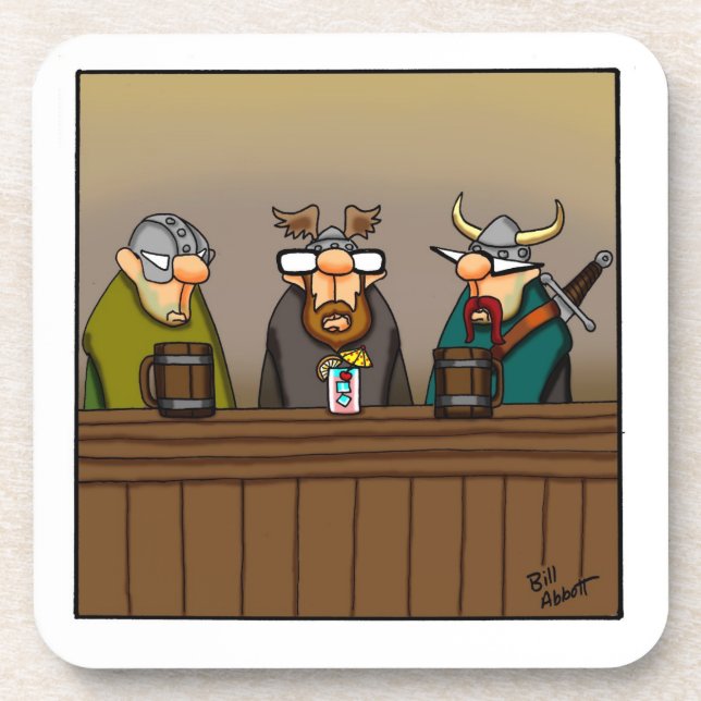 Porta-copo Conjunto de Portas copos de Humor de Vinho (Frente)