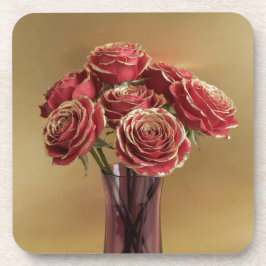 Porta-copo Conjunto de Portas copos de Rosas vermelhas Trimad
