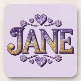 Porta-copo Conjunto de Portas copos Dourada Jane Purple