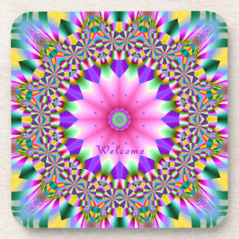 Porta-copo Conjunto de portas copos - Flor Artístico na Desig