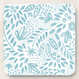 Porta-copo Conjunto de Portas copos Floral Belle Blue