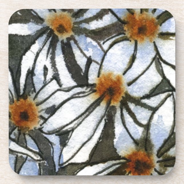 Porta-copo Conjunto de Portas copos Floral "Daisy #2" (Frente)