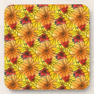Porta-copo Conjunto de Portas copos Floral "Fiesty Floral #3