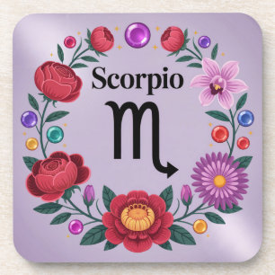 Porta-copo Conjunto de Portas copos Gems das Flores de Scorpi