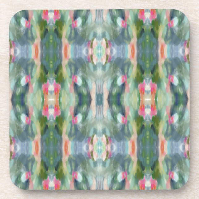 Porta-copo Conjunto de Portas copos Plásticas abstrato (Frente)