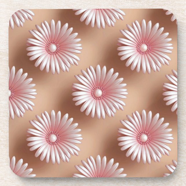 Porta-copo Conjunto de Portas copos Plásticas de Pontos Rosa (Frente)