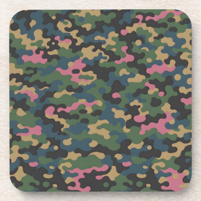 Porta-copo Conjunto de Portas copos Plásticas Quadradas de Pl (Frente)