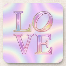 Conjunto de Portas copos rosa-Lavanda do AMOR irid