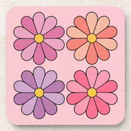 Porta-copo Conjunto de Portas copos Rosa Quatro Disias