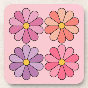 Porta-copo Conjunto de Portas copos Rosa Quatro Disias