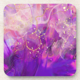 Porta-copo Conjunto de Portas copos Roxo e Dourada