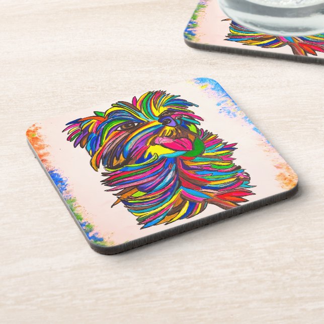 Porta-copo Conjunto de Portas copos Yorkie (Left Side)