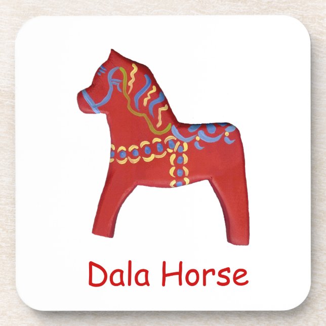 Porta-copo Conjunto Personalizado de Portas copos Dala Horse (Frente)