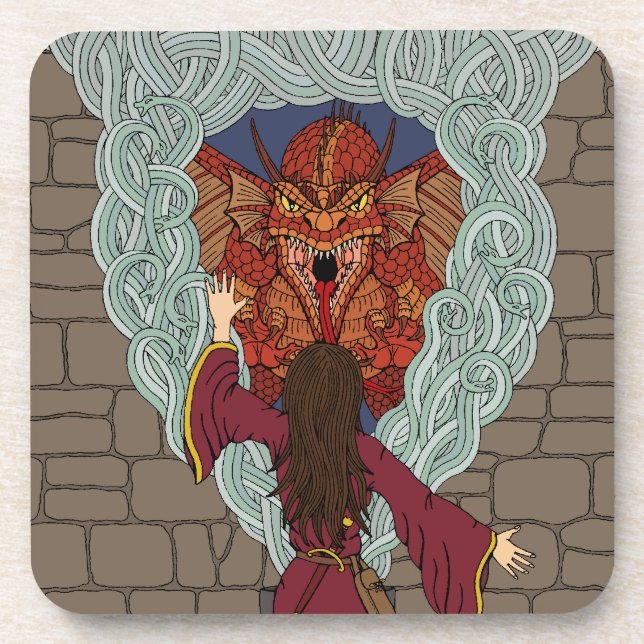 Porta-copo Conjurando o Dragão (Frente)