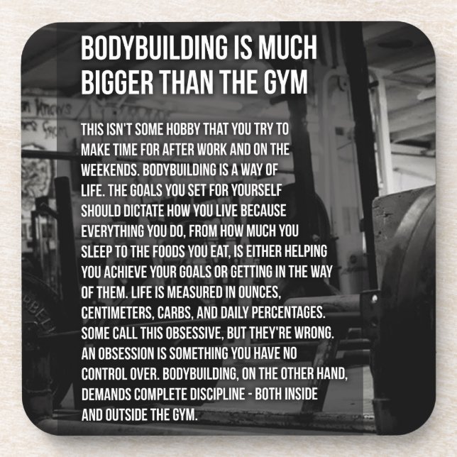 Porta-copo "Construção de corpo" Motivação (Frente)