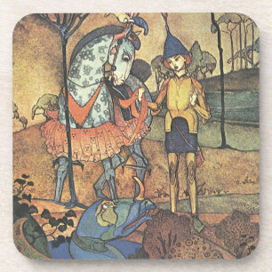 Porta-copo Conto de Fadas Vintage, Um Cavaleiro Corajoso e Dr