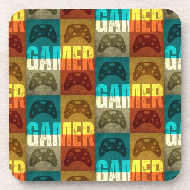 PORTA-COPO CONTROLE DE VIDEO GAME RETRÔ GAMER (Frente)