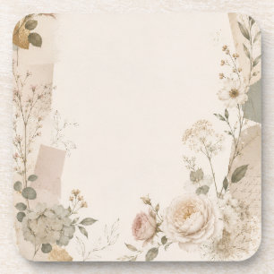 Porta-copo Convite de Casamento de Jardim com Natural