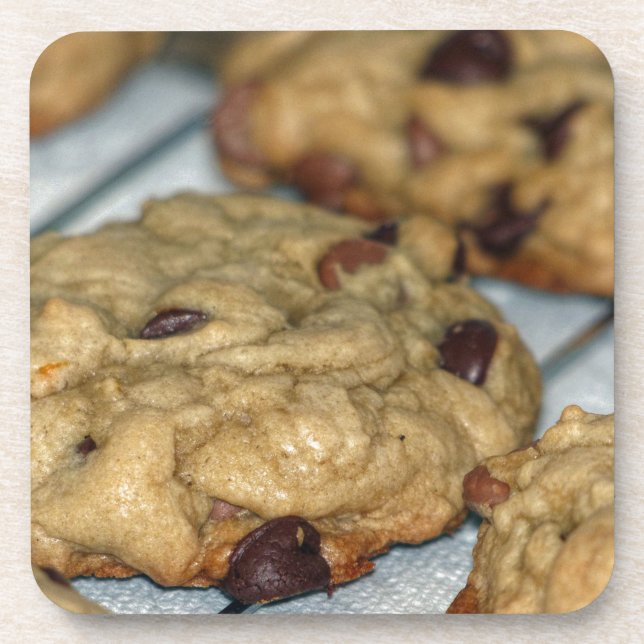 Porta-copo Cookies Chip De Chocolate Laranja (Frente)