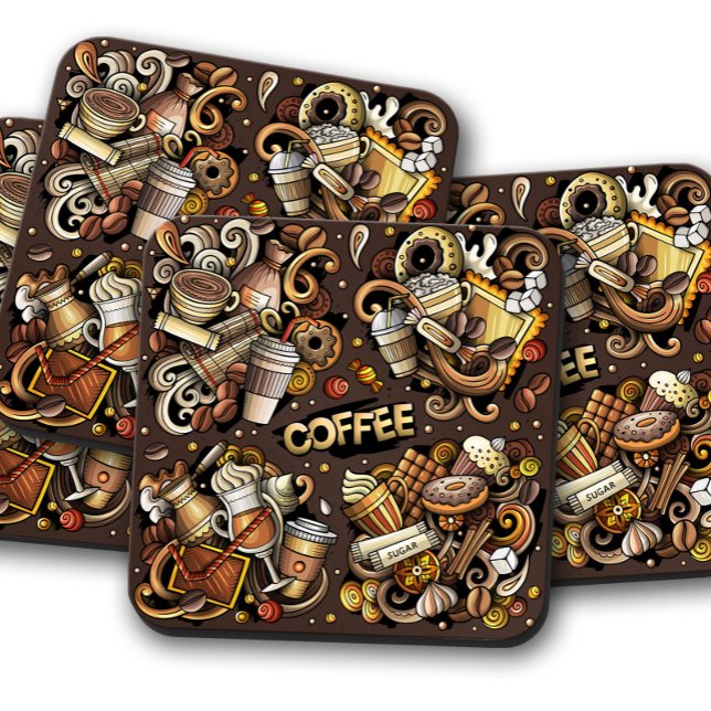 Porta-copo Copas do Café Medley | Portas copos de Café Cortiç (Criador carregado)