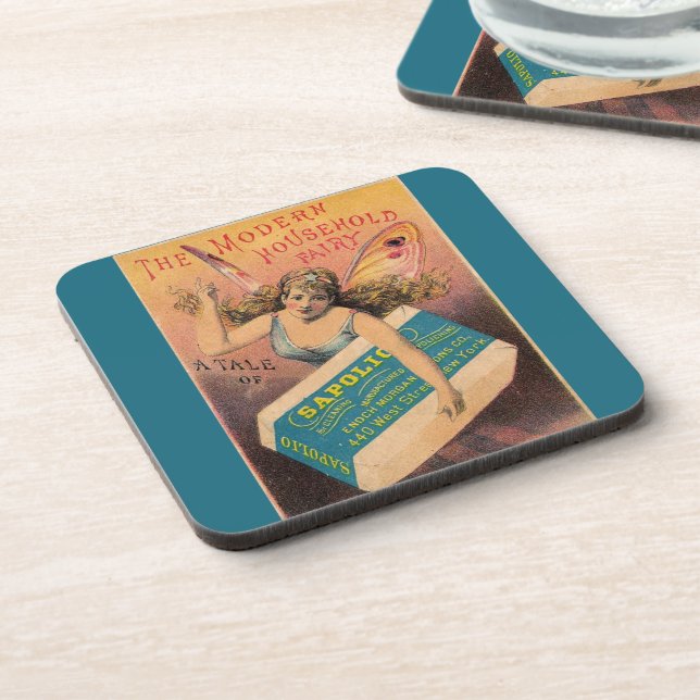 Porta-copo Copo de anúncio de fada doméstica vintage (Left Side)