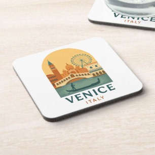 Porta-copo Copo de Bebida Vintage Veneza Itália Gôndola 