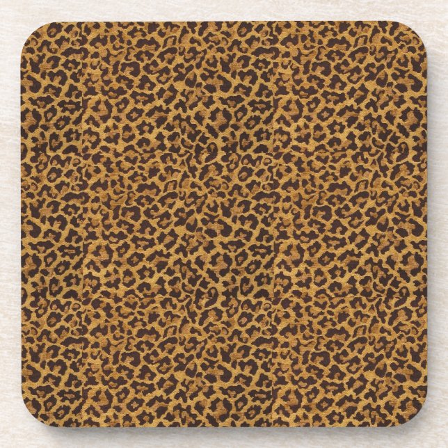 Porta-copo Copo de cortiça estampado com leopardo RAB Rockabi (Frente)