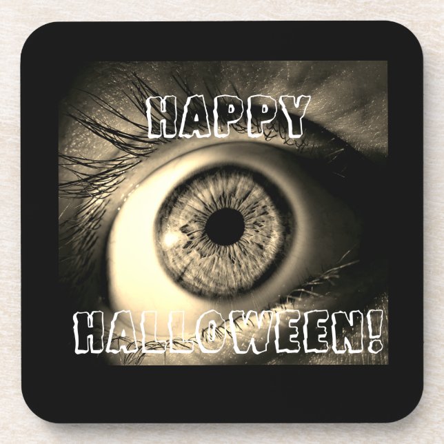 Porta-copo Copo de plástico duro de Halloween de um olho (Frente)
