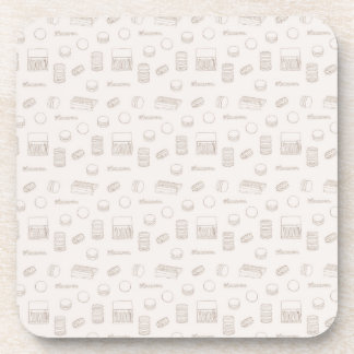 Porta-copo Copo de plástico duro Macaron Line Art