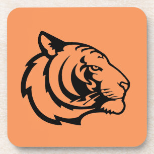 Porta-copo Copo de plástico rígido laranja Tigre