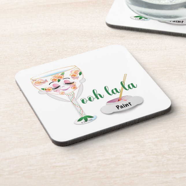 Porta-copo Copo de Vinho com Personalidade (Left Side)