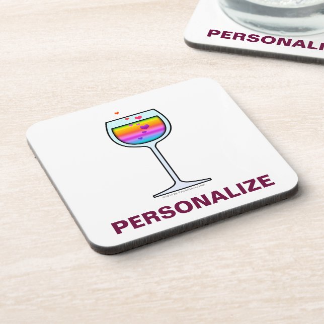 Porta-copo Copo de vinho personalizável SUPORTE DE ROLHA (Left Side)