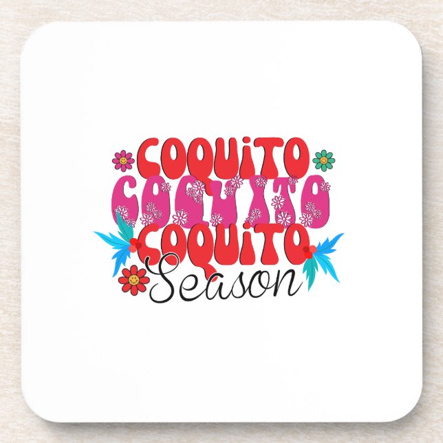 Porta-copo Coquito Season, dia nacional do coquito (Frente)