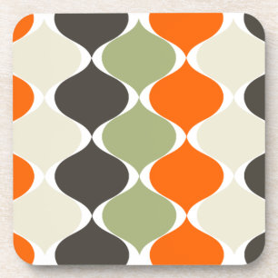 Porta-copo Cor de fundo mod ogee/diy da PixDezines