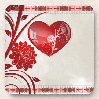 Porta-copo Coração da flor